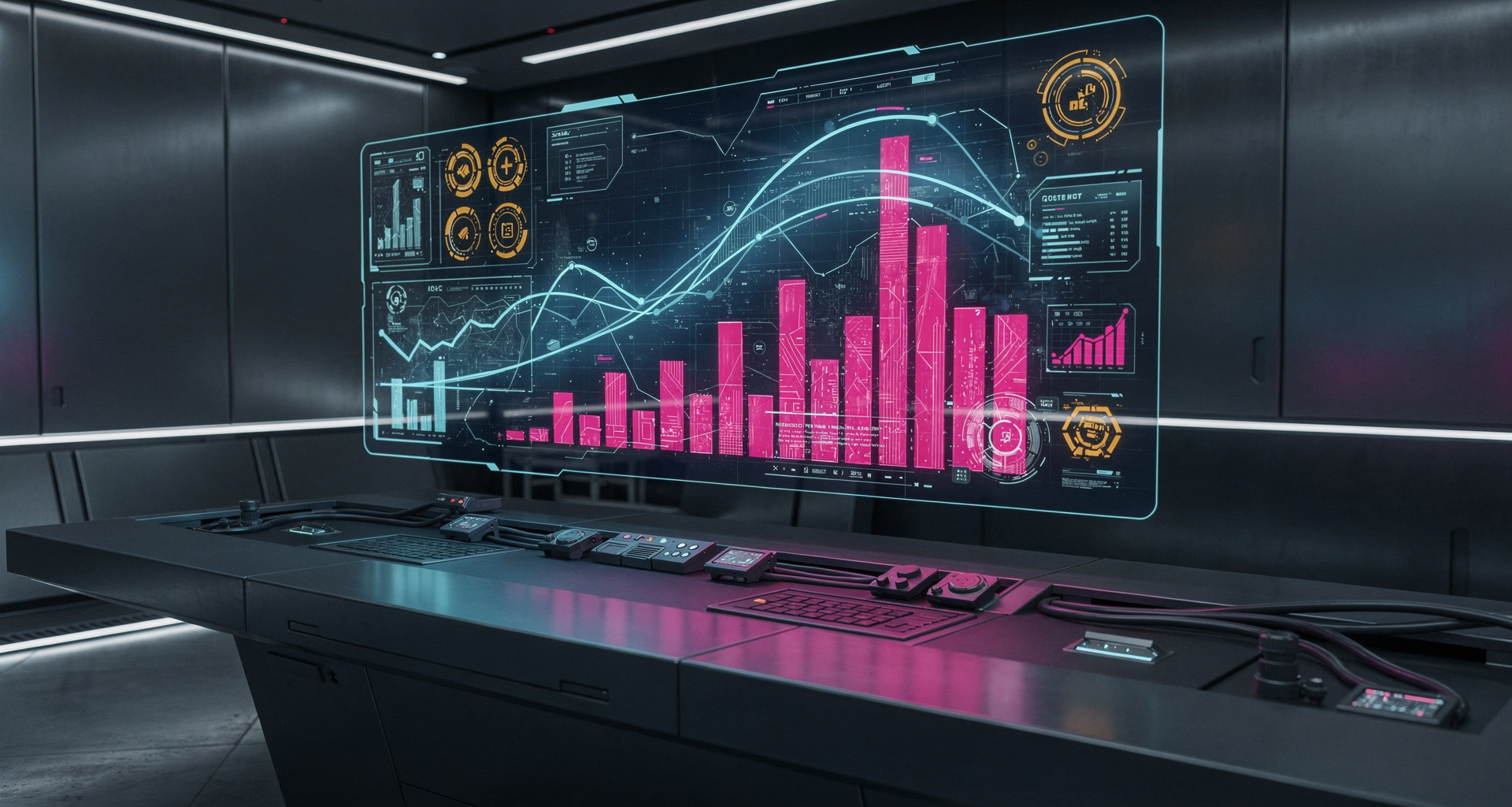 Alarm cockpit displaying real-time machine alerts and historical data